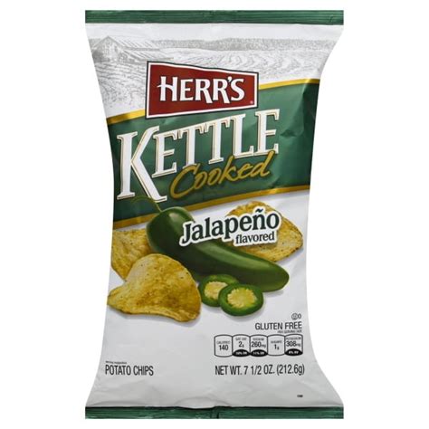 How many calories are in kettle cooked potato chips - calories, carbs, nutrition