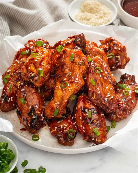 How many calories are in korean style chicken wings - calories, carbs, nutrition