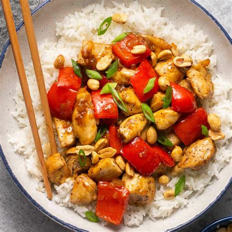 How many calories are in kung pao chicken rice bowl - calories, carbs, nutrition