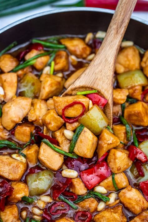 How many calories are in kung pao chicken with peanut sauce - calories, carbs, nutrition