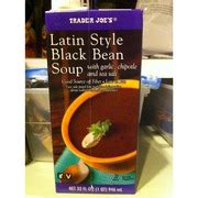 How many calories are in latin style black bean soup - calories, carbs, nutrition