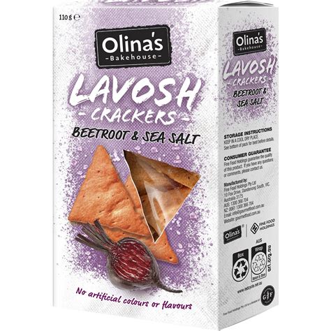 How many calories are in lavosh crackers - calories, carbs, nutrition