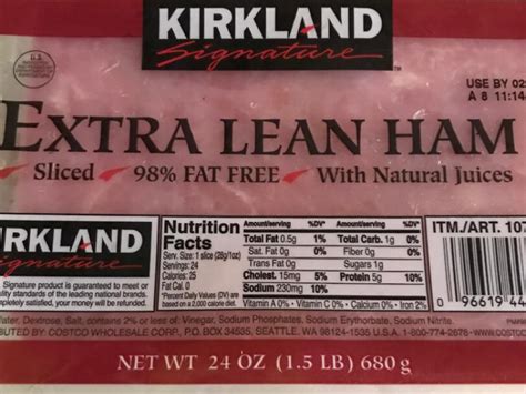 How many calories are in lean ham and cheese - calories, carbs, nutrition