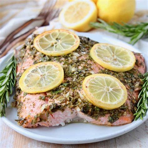 How many calories are in lemon and herb salmon - calories, carbs, nutrition