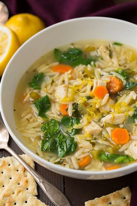 How many calories are in lemon chicken and spinach soup - calories, carbs, nutrition