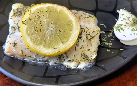 How many calories are in lemon dill cod (11245.0) - calories, carbs, nutrition