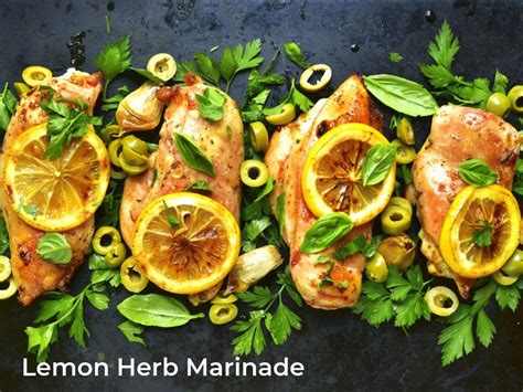 How many calories are in lemon herb marinade - calories, carbs, nutrition