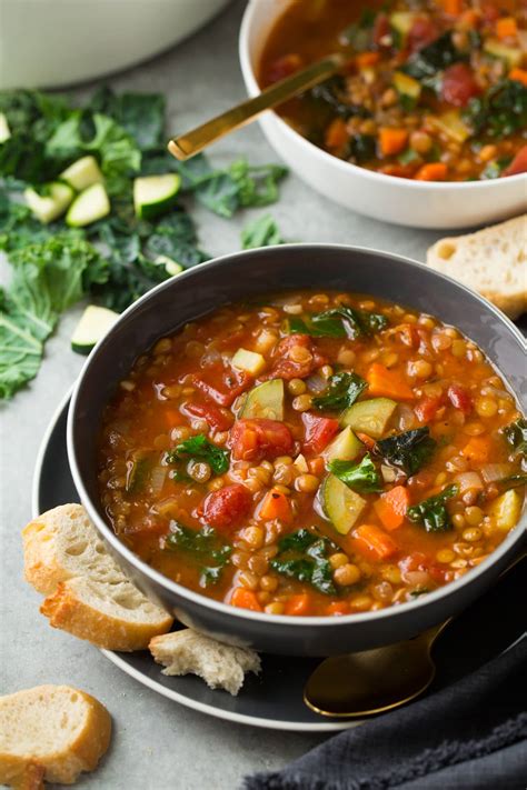 How many calories are in lentil minestrone with macaroni - calories, carbs, nutrition