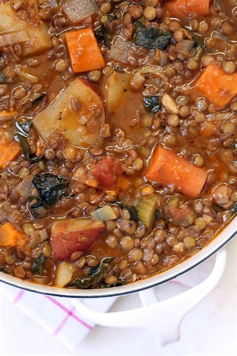 How many calories are in lentil vegetable stew - calories, carbs, nutrition