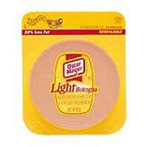 How many calories are in light bologna - calories, carbs, nutrition