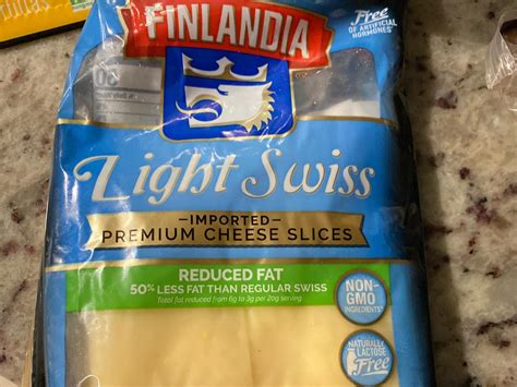 How many calories are in light swiss cheese - calories, carbs, nutrition