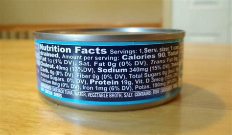 How many calories are in light tuna in water - calories, carbs, nutrition
