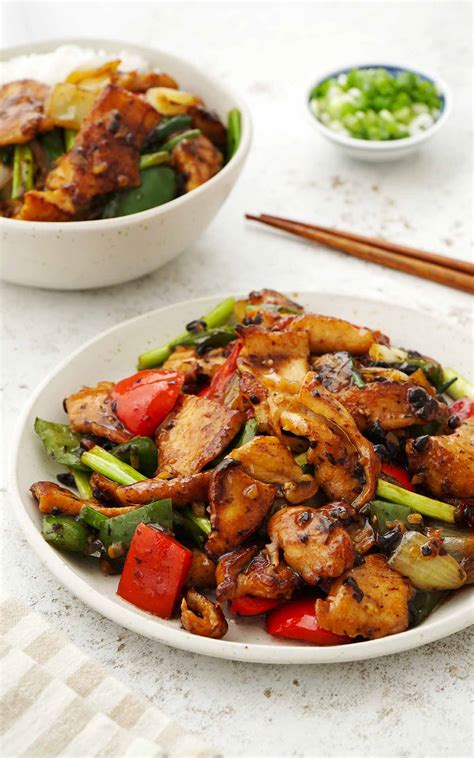 How many calories are in lime chicken with black bean sauce - calories, carbs, nutrition