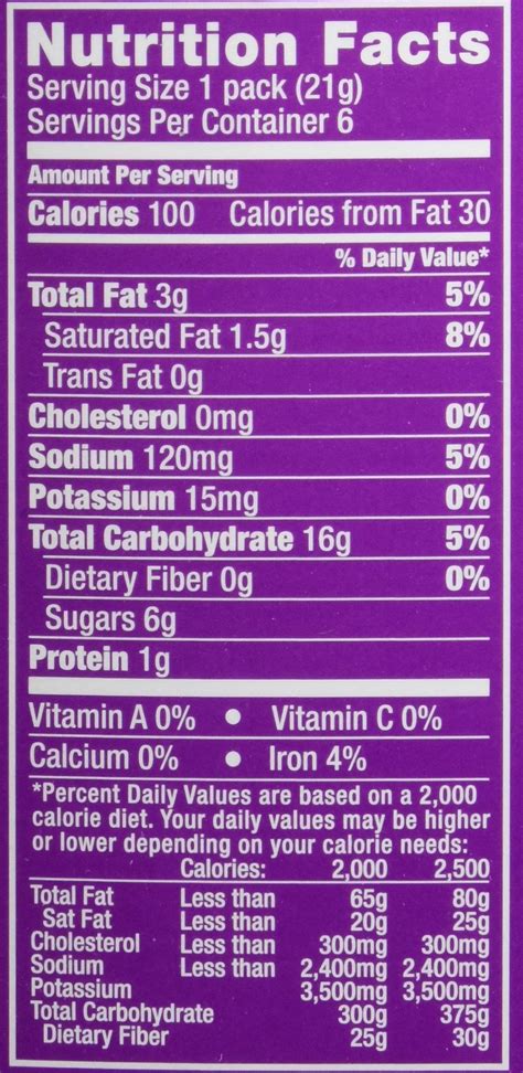 How many calories are in lorna doone - 100 calorie - calories, carbs, nutrition