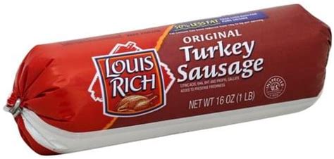 How many calories are in louis rich, turkey smoked sausage - calories, carbs, nutrition