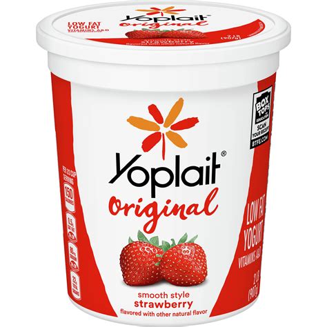 How many calories are in low fat strawberry yoghurt - calories, carbs, nutrition