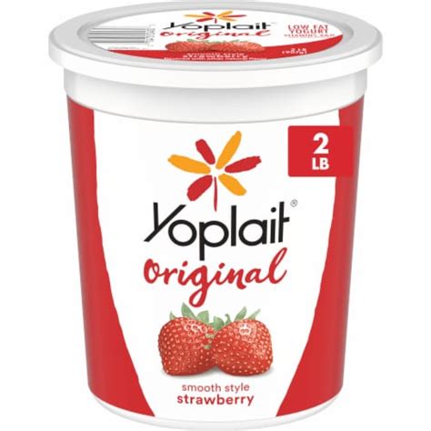 How many calories are in low fat strawberry yogurt by the ounce - calories, carbs, nutrition