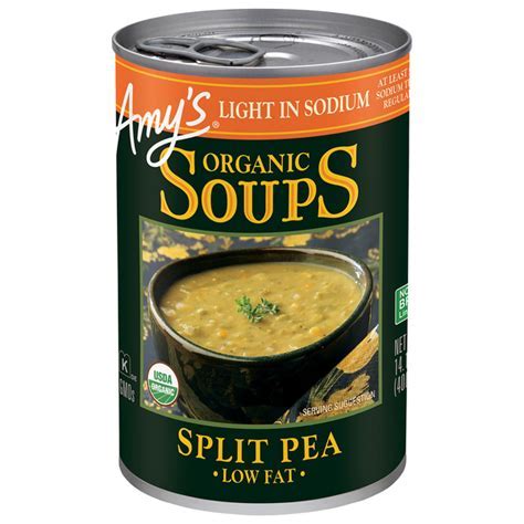 How many calories are in low sodium split pea soup - calories, carbs, nutrition