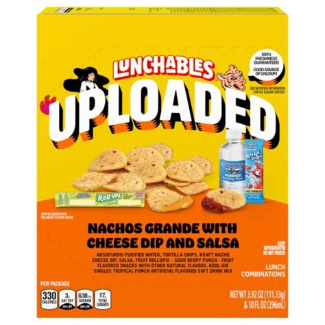 How many calories are in lunchables - nachos - make your own magic cheese dip & salsa - calories, carbs, nutrition