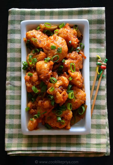 How many calories are in manchurian style cauliflower - calories, carbs, nutrition