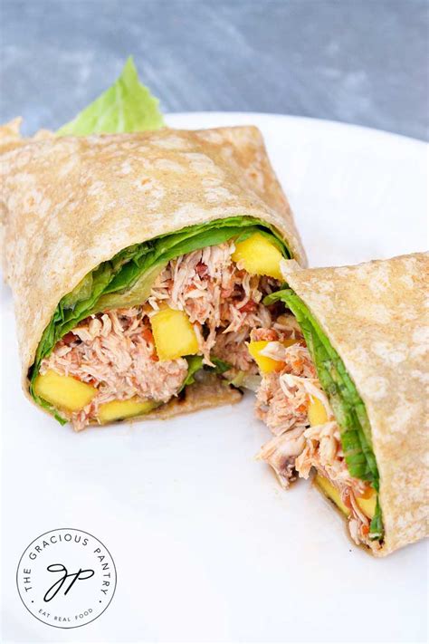 How many calories are in mango chicken wrap - calories, carbs, nutrition