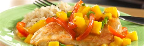 How many calories are in mango glazed chicken - 1/4 chicken - calories, carbs, nutrition