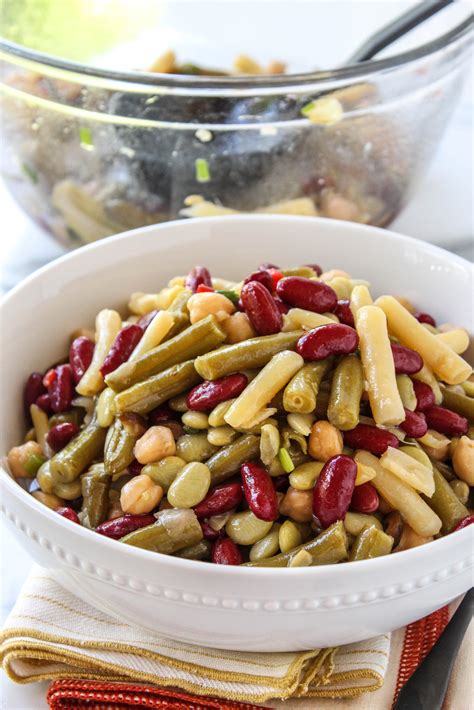 How many calories are in marinated bean salad with cumin, vegetarian - calories, carbs, nutrition