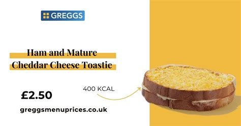 How many calories are in mature cheddar and ham toastie - calories, carbs, nutrition