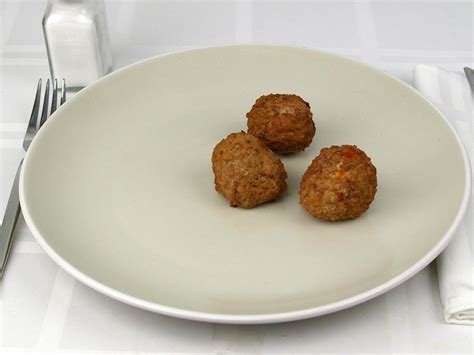 How many calories are in meatballs beef & pork 80/20 3 ea - calories, carbs, nutrition