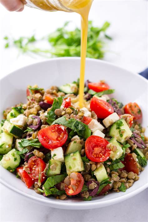 How many calories are in mediterranean lentil salad - calories, carbs, nutrition