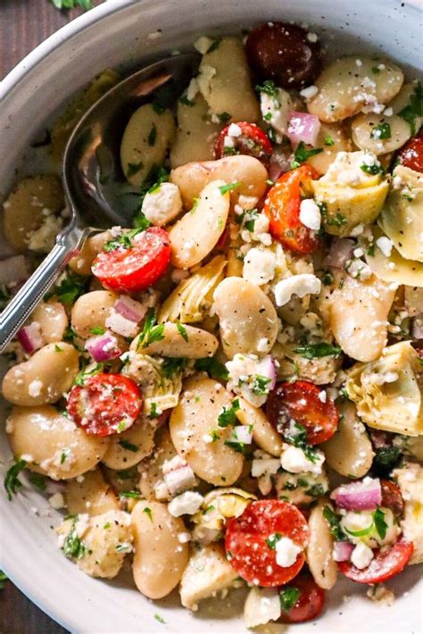 How many calories are in mediterranean white bean salad - calories, carbs, nutrition