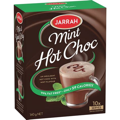 How many calories are in medium mint hot chocolate - calories, carbs, nutrition