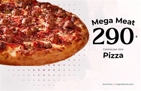 How many calories are in mega meat pizza - calories, carbs, nutrition