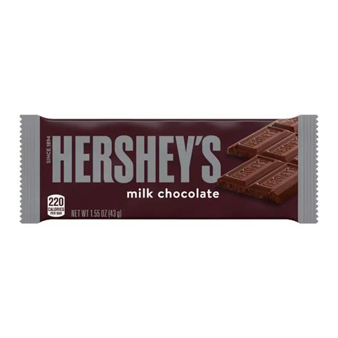 How many calories are in milk chocolate bar - 1.55 oz. - calories, carbs, nutrition