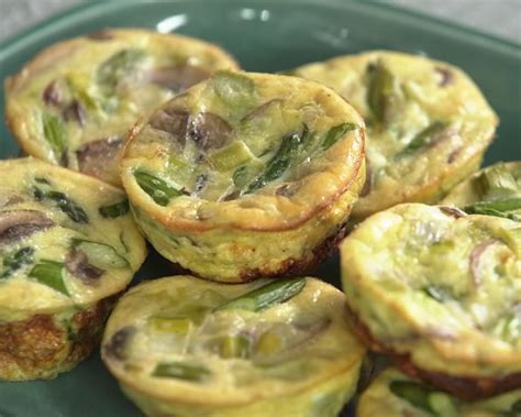 How many calories are in mini frittata with leeks and asparagus - calories, carbs, nutrition