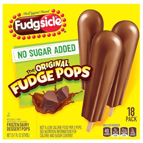 How many calories are in mini fudge pop - calories, carbs, nutrition