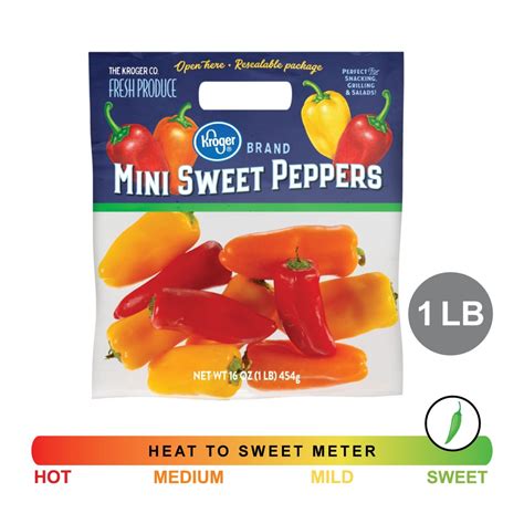 How many calories are in mini sweet peppers - calories, carbs, nutrition