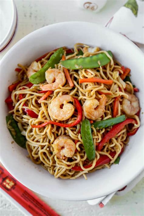 How many calories are in mongolian wok shrimp lo mein - calories, carbs, nutrition