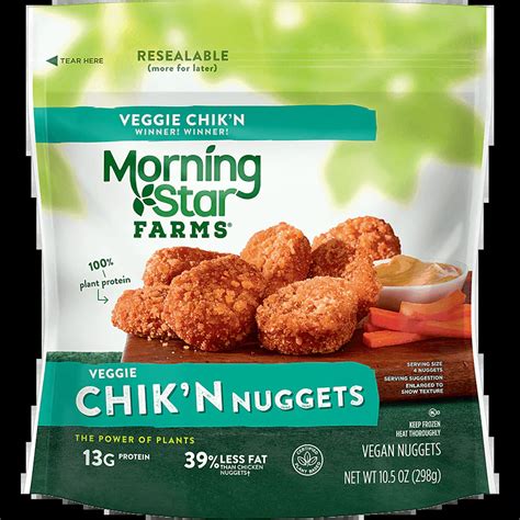 How many calories are in morningstar farms veggie sweet and sour chik'n, frozen, unprepared - calories, carbs, nutrition