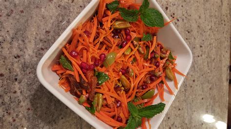 How many calories are in moroccan carrot salad with mint - calories, carbs, nutrition