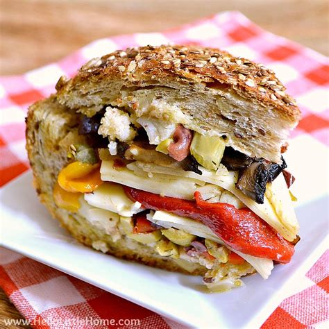 How many calories are in muffaletta veggie sandwich (35288.55) - calories, carbs, nutrition