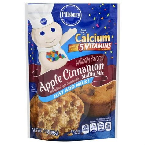 How many calories are in muffin mix apple cinnamon #8 scoop - calories, carbs, nutrition