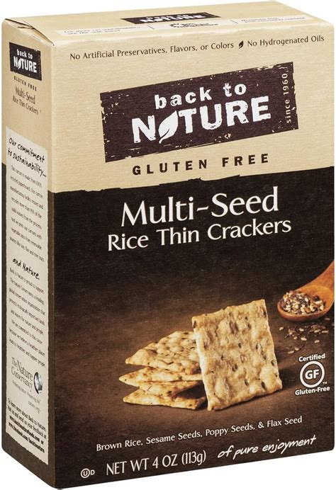 How many calories are in multi-seed gf rice thin crackers - calories, carbs, nutrition