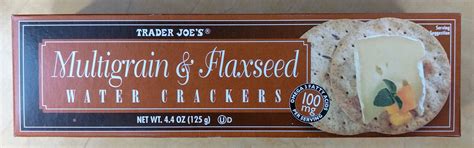 How many calories are in multigrain and flaxseed water crackers - calories, carbs, nutrition