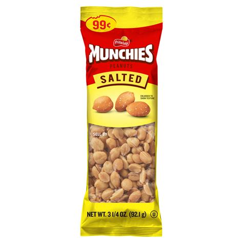 How many calories are in munchies salted peanuts - calories, carbs, nutrition