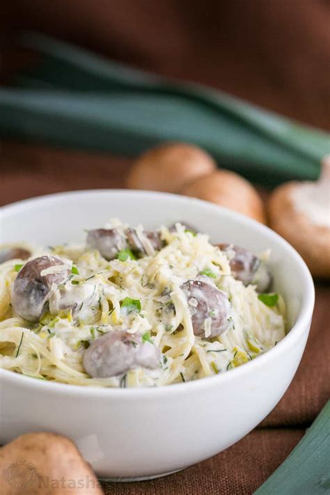 How many calories are in mushroom and melted leek spaghetti - calories, carbs, nutrition