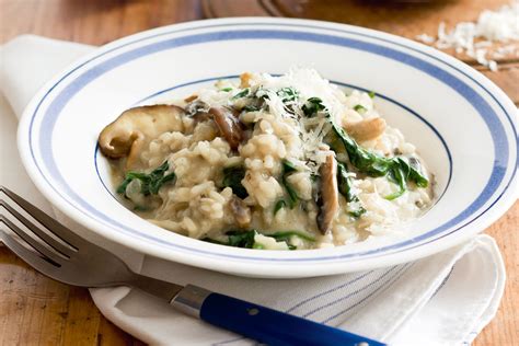 How many calories are in mushroom and spinach risotto - calories, carbs, nutrition