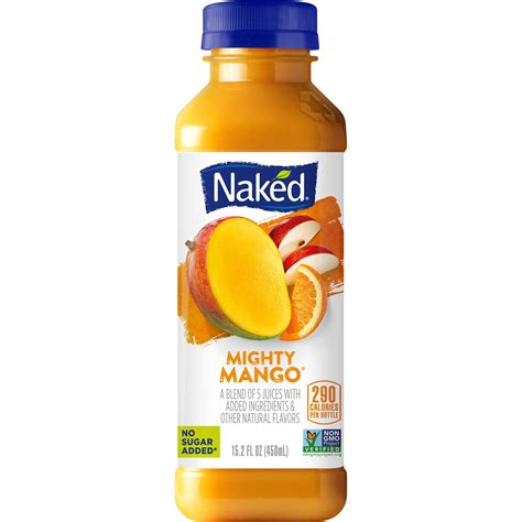 How many calories are in naked juice, mighty mango, 152 oz - calories, carbs, nutrition