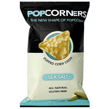 How many calories are in natural popped chips - sea salt - calories, carbs, nutrition