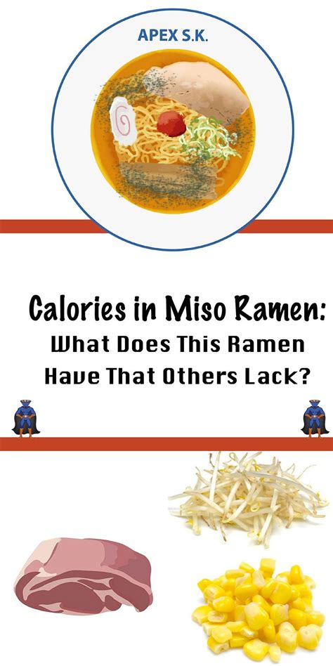 How many calories are in non-fried miso ramen - calories, carbs, nutrition